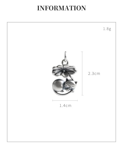 Collier pendent chat style vintage résout le manque d'originalité