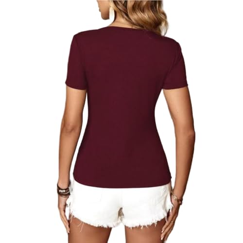 T-shirt d'été en tricot respirant à manches courtes