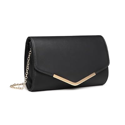 Miss Lulu Borsa Pochette Donna Elegante in Pelle PU con Tracolla a Catena