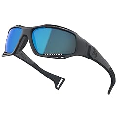 Matte Black Frame With Blue Lens
