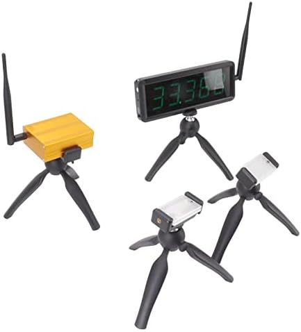 The YWBL-WH Wireless Racing Timer in an indoor track setting, with an athlete running past the timing gate.