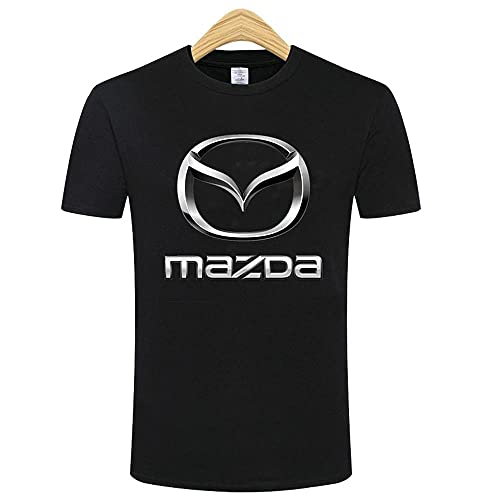 Herren Rundhals Kurzarm Tee Shirt 3D Print Mazda Logo T-Shirt D-M Cover