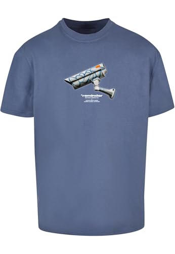 T-Shirt Homme Mister Tee CCTV Thé Surdimensionné en coton noir