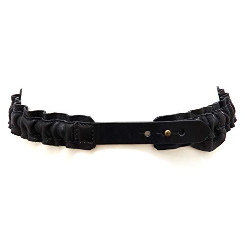 Ceinture élastique fille pour l'école et les fêtes modèle cuir vintage 52 cm