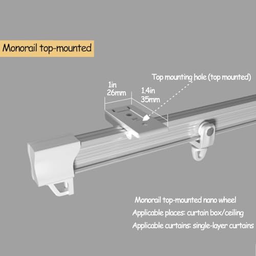 Divisores de habitación de aluminio rectos y curvos para techos y duchas 5