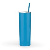 Maars Skinny Steel Stainless Steel Tumbler, 20 oz | Double Wall Vacuum Insulated (Aqua)