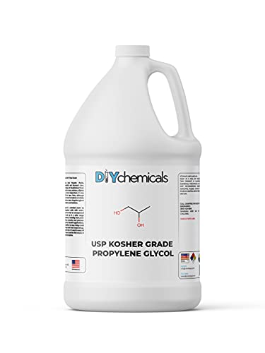 DIYChemicals Propylene Glycol Moisturizer, Humectant, Solvent - 99.9% Pure Food Grade Propylene Glycol for Lotions, Antifreeze, Fog Machines, Humidifiers, Soaps â€“ Made in USA, Kosher Grade