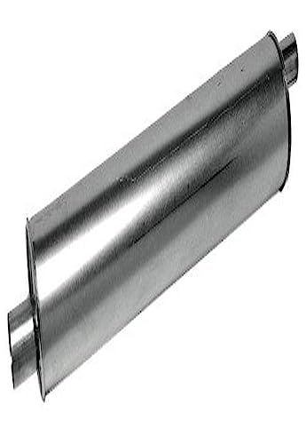 Image of Walker Quiet-Flow SS 21259 Direct Fit Exhaust Muffler 2.5 inch Inlet (ID) 2.125 inch Outlet (OD) for Chrysler Voyager