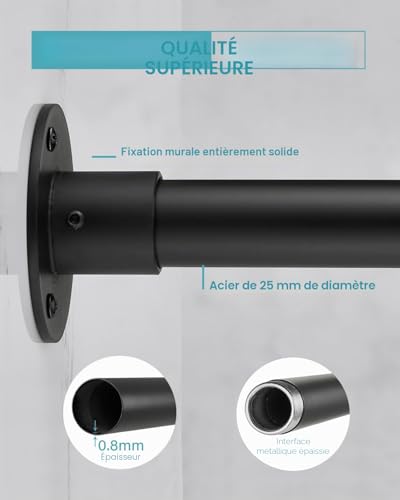 Tringle douche angle en L pour stopper les fuites d'eau de baignoire - 8