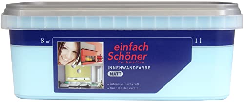 Wilckens Innenwandfarbe matt, 1 l, Lagunen Blau