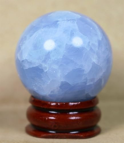 Pierre de lapis-lazuli bleu en magnifique sphère d'ornement avec coffret cadeau