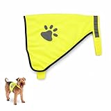 PARENCE. XS Hundeschutzweste – Neongelb Hi-Vis – Leichte, verstellbare reflektierende Weste für kleine Hund