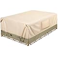 COSFLY Waterproof Patio Furniture Set Covers Durable, Outdoor Table and Chair Covers Rectangular Large - Fits up to 108L x 82W x 28H inches