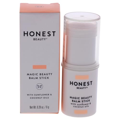 Honest Beauty Magic Beauty Balm Stick with Shea Butter, Jojoba & Argan Oil | Multitasking Balm Stick | EWG Certified & Hypoallergenic & Non-Comedogenic | Cruelty Free | 0.4 Fl Oz