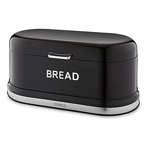 Tower Belle Steel Bread Bin with Chrome Cover