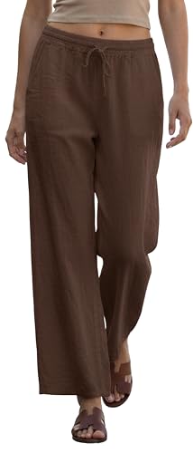 Bottega Campanini Women’s 100% Linen Pants – Made in Italy