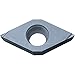 Kyocera DCGT 2151MLF PR1225 Grade PVD Carbide, 7 Deg, Diamond, Pos Rake Angle, Left-Hand Turning Insert for Light Interruption and Finishing in (M) Stainless Steel and (P) Carbon/Alloy Steel (10pcs)