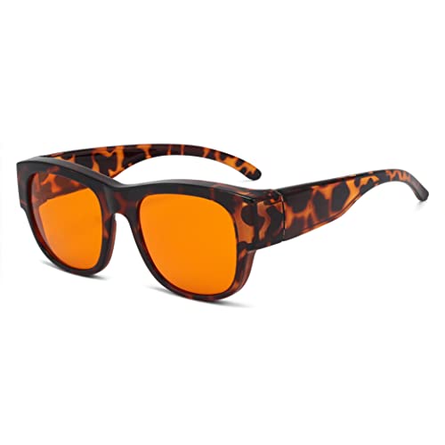 Eyekepper Fit-Over Blue Light Glasses (Tortoise, 100% Claimed Blocking)