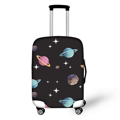 Housse valise XL Planète Bleue lavable en tissu spandex extensible