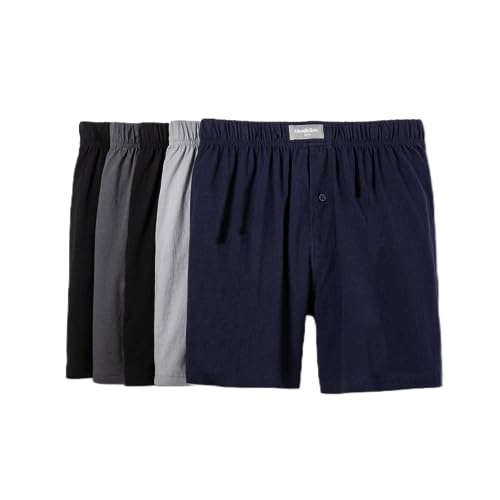 Goodfellow & Co Men's Knit Boxers 5pk (X-Large, Black/Gray/Navy)