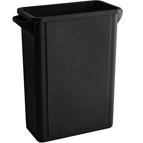 Caneca rectangular negra 60 litros PRO&Family