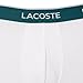 Lacoste Men's Cotton Stretch Essentials Trunks, 3-pack, Black/White/Grey, Medium