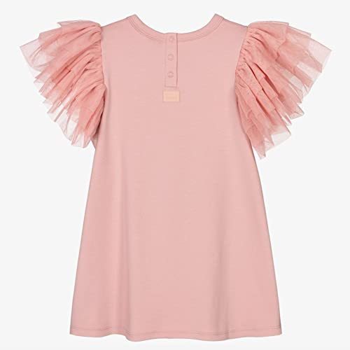 The Tiny Universe Girl Dress Baby Toddler, With Huge Layered Tulle Sleeves Wings - Perfect Party Outfit, Special Occasions (Pink, 4 Years) #TOP7