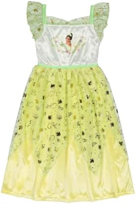 Disney Girls&#39; Princess Fantasy Gown Nightgown, LOVE PRINCESS TIANA, 4T