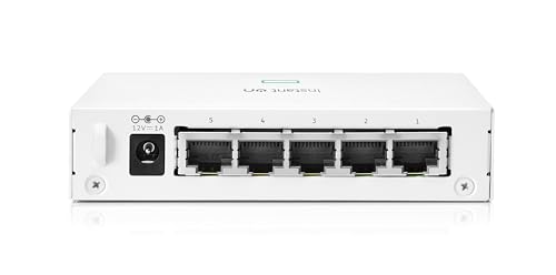 Image of HPE Networking Instant On Switch Series 1430 5-Port Gb Unmanaged Layer 2 Ethernet Switch | 5X 1G | Fan-Less | US Cord (R8R44A#ABA)