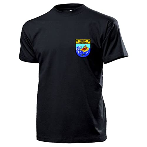 Blason Marineflieger MFG écusson d'exception sur T-shirt noir XXL