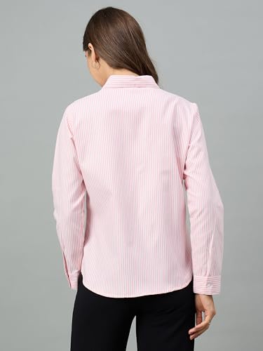 Image of Style Quotient Women Solid Polycotton Regular Formal Shirt