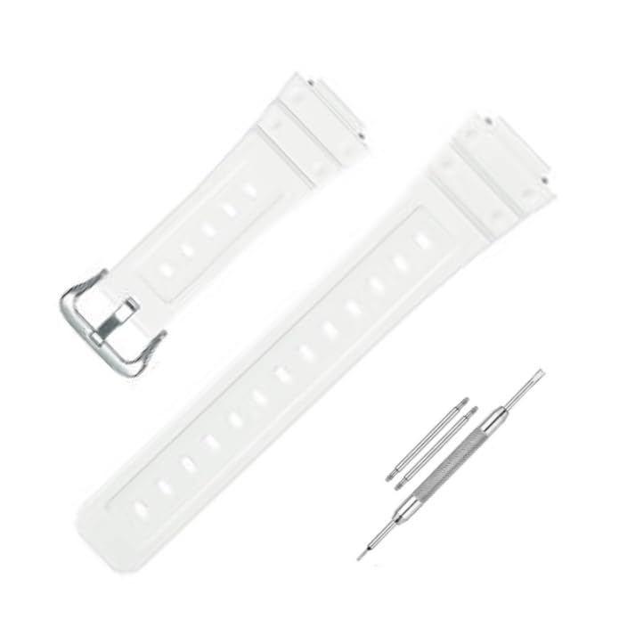 Image of Lineon 16mm Resin Soft Watch Strap Compatible With CASIO GM-2100 GA-2100 GA-2110 GA-B2100 with Tool and Pins