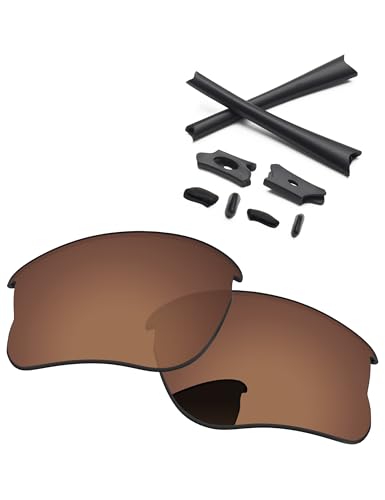 Image of Replacement Lenses & Rubber Kits for Oakley Flak Jacket XLJ OO9009 63mm - Precision Fit, UV Block, Impact Resistant