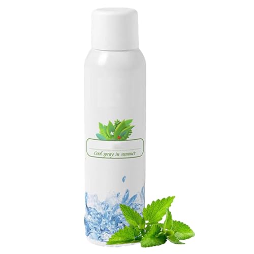 Spray refrescante,Spray refrescante para climas cálidos - Spray frío instantáneo Spray calmante - Enfriador corporal hidratante refrescante para la cara y el cuerpo para desplazarse, caminar y h