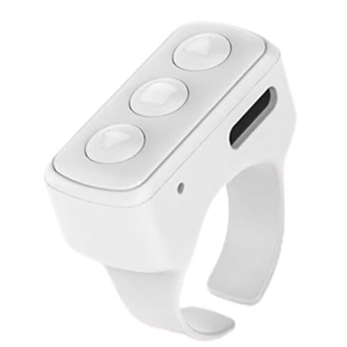 Scroll Ring Remote - Wireless Camera Video Controller, ABS Smart Selfie Shutter, Media Control Ring | Hands Free Scrolling Devic