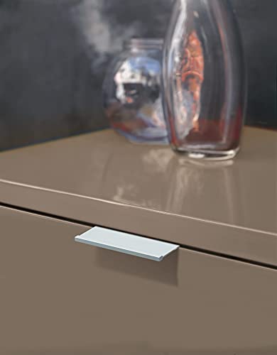 Richelieu Hardware Bp46037010 1 31/32 In (50 Mm) Center Aluminum Contemporary Cabinet Edge Pull, 2", Greys, Chromes, And Others #TOP3