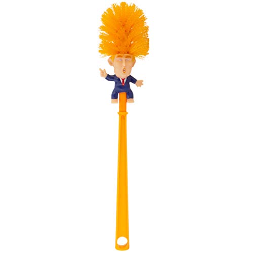 Barry-Owen Co. President Donald Trump Toilet Brush Bathroom Cleaner Political Gag Gifts for Adults Trump Toilet Bowl Brush