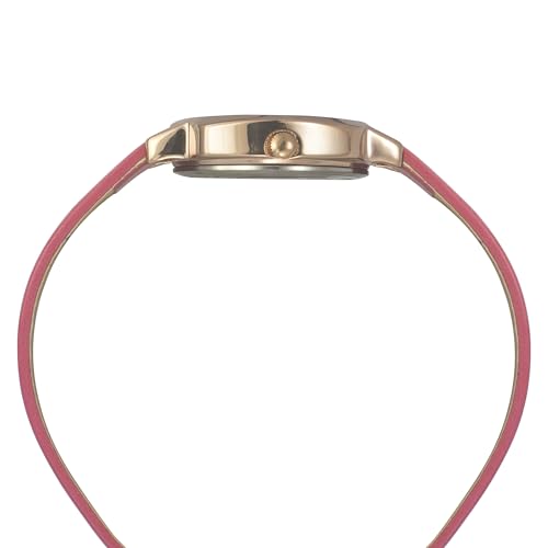 Image of Helix By Timex Red /Pink Square Analog Watches for Women | Quartz Movement Leather Strap Ladies Watches | Upto 30 m Water Resistance with Buckle Closure | Gift for Women TW057HL01