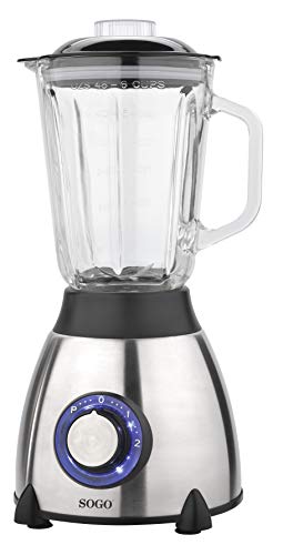Batidora de Vaso 550 W SOGO 1,5 Litros SS5505 Inox