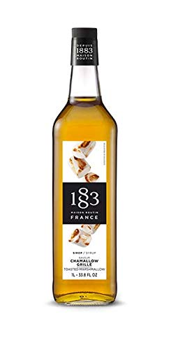 1883 Toasted Marshmallow for Drinks, Made in France, 1 Liter Glass Bottle