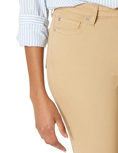 Amazon Essentials Damen Elastische Skinny-Jeans Mittelhoher Bund - Auslaufmodell, Helles Kamelbraun, 42