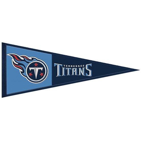 Fanion Tennessee Titans NFL 80x33 cm en laine pour décoration de supporteur