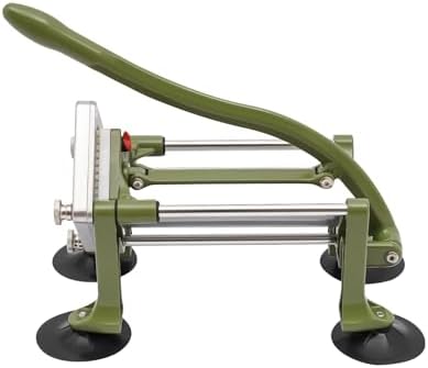 Heavy Duty Electric French Fry Cutter - 200W Commercial Potato Cutter with 1/2" & 3/8" Blades - Perfect for Potatoes, Carrots, Cucumbers, Onions - Ideal for Home & Restaurant Use