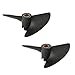 Heyiarbeit RC Boat Propeller 2 Blades Propeller Hole 4mm Diameter 38mm Plastic CW for RC Boat Model Boat Black 2PCS
