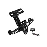 Pour Z750 Z800 support de plaque d'immatriculation de moto avec lumière LED support de plaque d'immatriculation universel