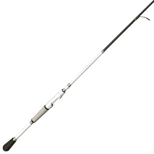 Lew’s MACH 1 Spinning Fishing Rod, 7-Foot 2-Inch, 2-Piece IM7 Graphite Rod with Medium-Heavy Power and Fast Action, Winn Dri-Tac Split-Grip