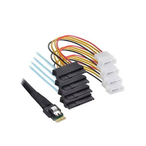 Cable Adaptador Slimline S/A/S 4.0 SFF-8654 1m miniatura 2