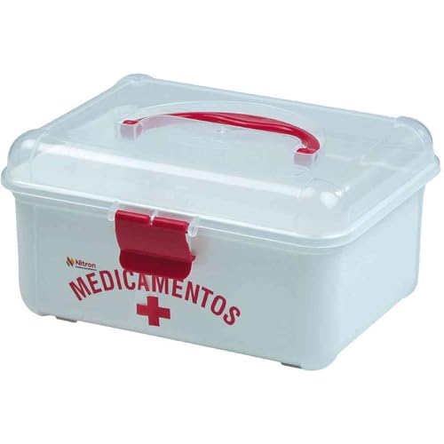 Medicamento Frasqueira Nitronplast Branco Pequena