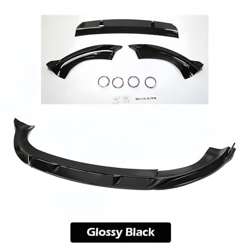 Kit de labios parachoques delantero y divisor para Tesla Model Y Juniper 3