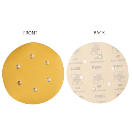 Image of Taparia 6 inch (125 mm) Velcro Disc,5 Pc x Grit 60, 120, 180, 320, 400 Pack of 25